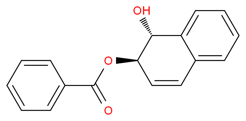 (1R,2R)-1-hydroxy-1,2-dihydronaphthalen-2-yl benzoate_分子结构_CAS_337376-51-9