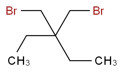 1,3-二溴-2,2-二乙丙烷_分子结构_CAS_67969-84-0)