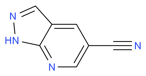 1H-pyrazolo[3,4-b]pyridine-5-carbonitrile_分子结构_CAS_1234616-67-1