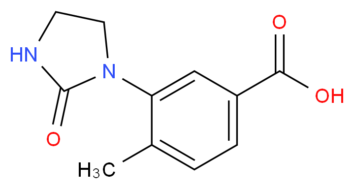 4-methyl-3-(2-oxoimidazolidin-1-yl)benzoic acid_分子结构_CAS_915922-14-4)