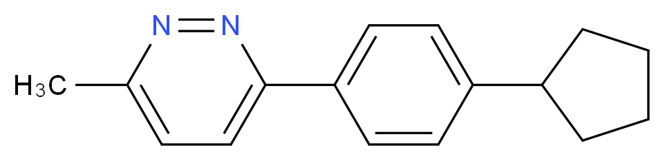 3-(4-cyclopentylphenyl)-6-methylpyridazine_分子结构_CAS_)