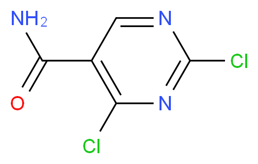 2,4-dichloropyrimidine-5-carboxamide_分子结构_CAS_1240390-28-6