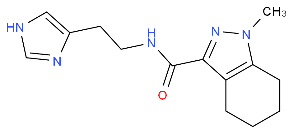 N-[2-(1H-imidazol-4-yl)ethyl]-1-methyl-4,5,6,7-tetrahydro-1H-indazole-3-carboxamide_分子结构_CAS_)