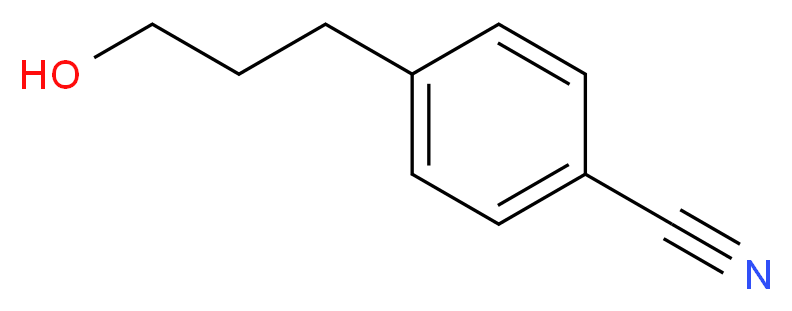4-(3-Hydroxypropyl)benzonitrile_分子结构_CAS_83101-12-6)