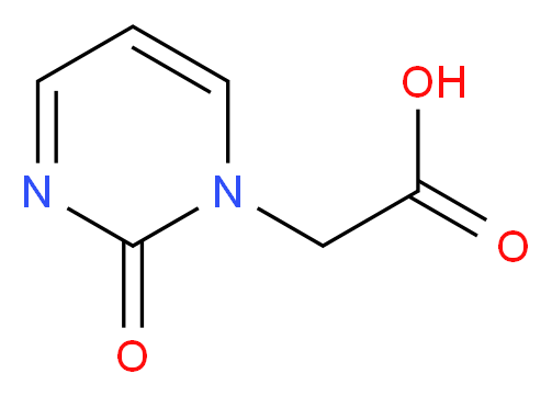 2-(2-oxo-1,2-dihydropyrimidin-1-yl)acetic acid_分子结构_CAS_95209-83-9