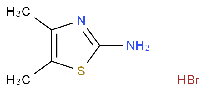 2-氨基-4,5-二甲基噻唑 氢溴化物_分子结构_CAS_7170-76-5)
