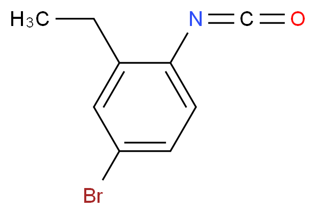 4-bromo-2-ethyl-1-isocyanatobenzene_分子结构_CAS_480439-24-5