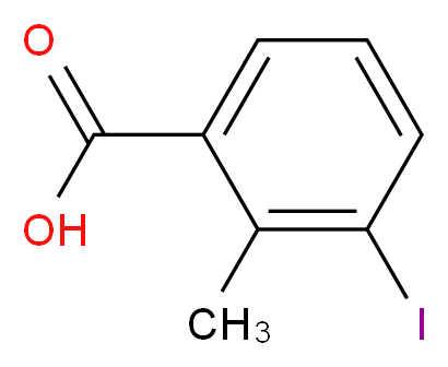 3-iodo-2-methylbenzoic acid_分子结构_CAS_133232-56-1