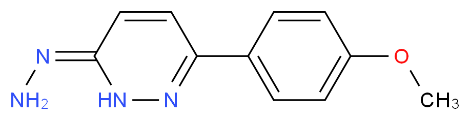 3-(p-Anisyl)-6-hydrazinopyridazine_分子结构_CAS_18772-76-4)