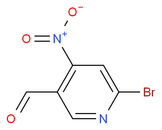 6-bromo-4-nitropyridine-3-carbaldehyde_分子结构_CAS_1196154-86-5