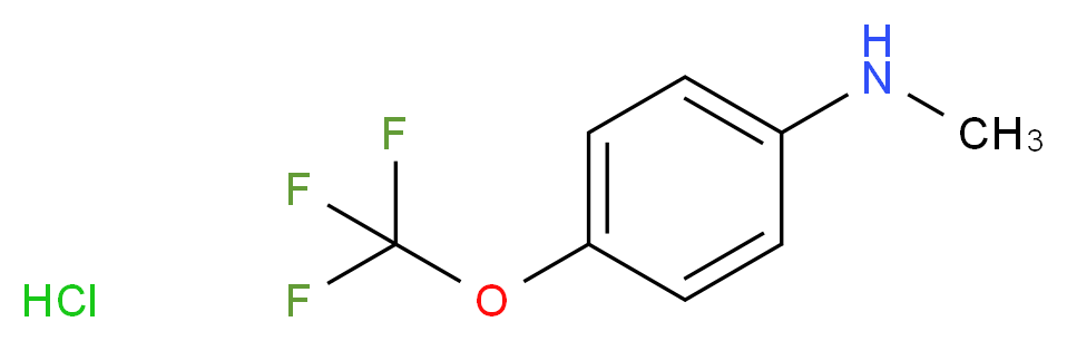 N-Methyl-4-(trifluoroMethoxy)aniline hydrochloride_分子结构_CAS_1215206-28-2)