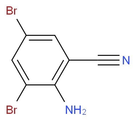 2-Amino-3,5-dibromobenzonitrile_分子结构_CAS_)