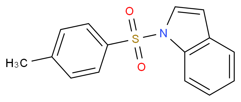 1-(4-methylbenzenesulfonyl)-1H-indole_分子结构_CAS_31271-90-6