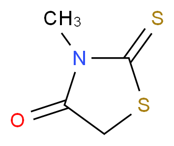 3-methyl-2-sulfanylidene-1,3-thiazolidin-4-one_分子结构_CAS_4807-55-0