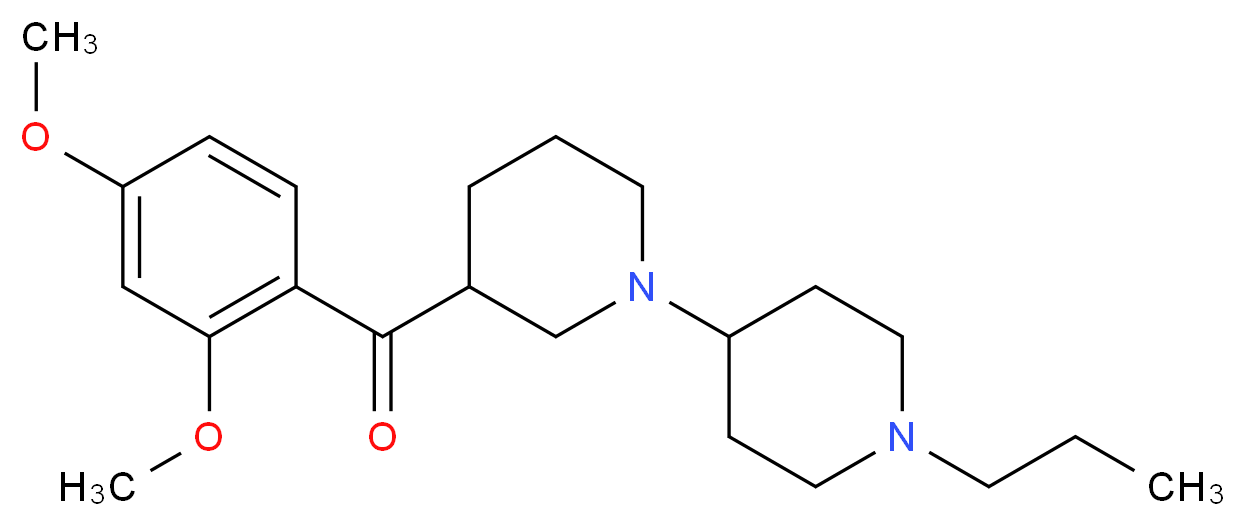 (2,4-dimethoxyphenyl)(1'-propyl-1,4'-bipiperidin-3-yl)methanone_分子结构_CAS_)