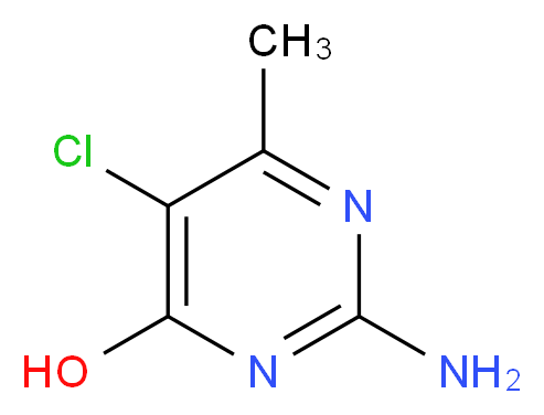 2-AMINO-5-CHLORO-6-METHYLPYRIMIDIN-4-OL_分子结构_CAS_7749-63-5)