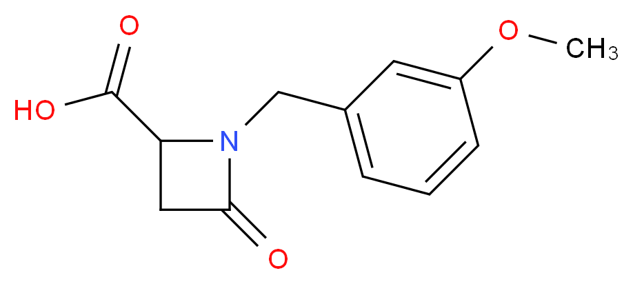 1-(3-Methoxybenzyl)-4-oxo-2-azetidinecarboxylic acid_分子结构_CAS_)