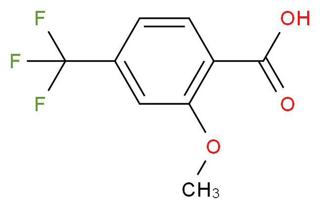 2-Methoxy-4-(trifluoromethyl)benzoic acid_分子结构_CAS_448-36-2)