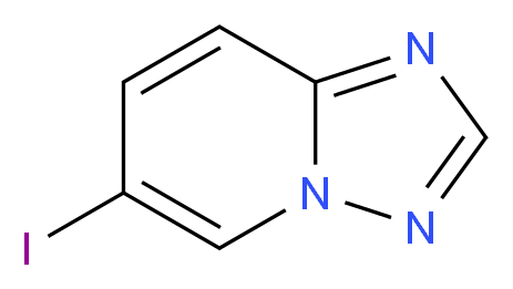 6-Iodo-[1,2,4]triazolo[1,5-a]pyridine_分子结构_CAS_614750-84-4)