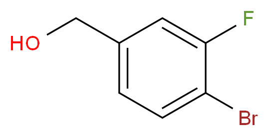 4-Bromo-3-fluorobenzyl alcohol_分子结构_CAS_222978-01-0)