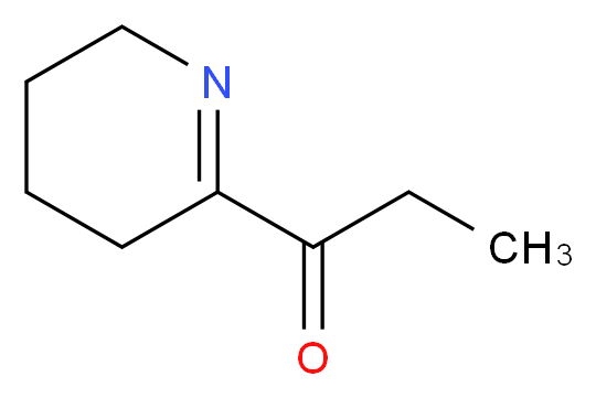 1-(3,4,5,6-tetrahydropyridin-2-yl)propan-1-one_分子结构_CAS_80933-75-1