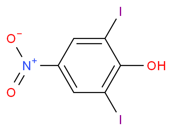 2,6-DIIODO-4-NITROPHENOL_分子结构_CAS_305-85-1)