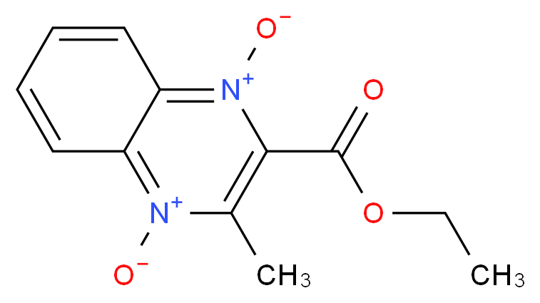 2-(ethoxycarbonyl)-3-methylquinoxalinediium-1,4-diolate_分子结构_CAS_13297-18-2)