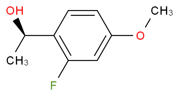 (1S)-1-(2-Fluoro-4-methoxyphenyl)ethan-1-ol_分子结构_CAS_)