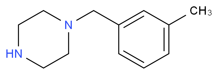 1-(3-Methyl-benzyl)-piperazine_分子结构_CAS_)