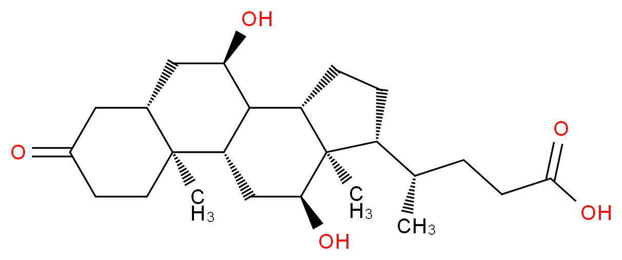 (4S)-4-[(1S,2S,7S,9R,10R,11S,14R,15R,16S)-9,16-dihydroxy-2,15-dimethyl-5-oxotetracyclo[8.7.0.0<sup>2</sup>,<sup>7</sup>.0<sup>1</sup><sup>1</sup>,<sup>1</sup><sup>5</sup>]heptadecan-14-yl]pentanoic acid_分子结构_CAS_16265-24-0