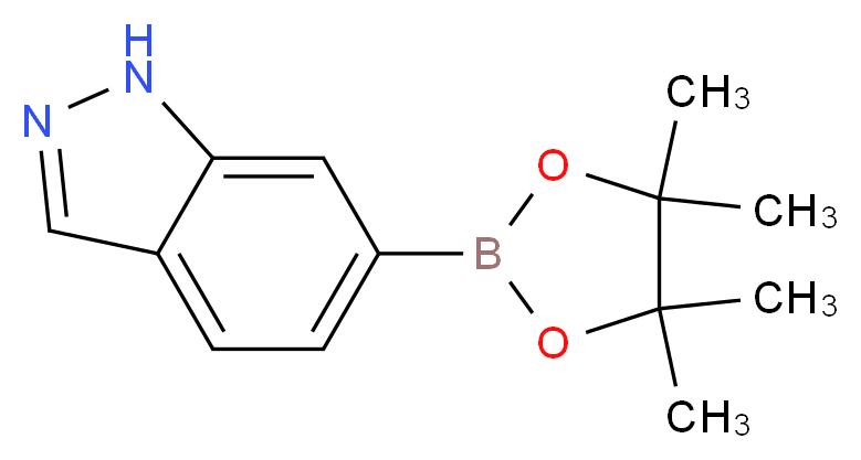 6-(4,4,5,5-Tetramethyl-1,3,2-dioxaborolan-2-yl)-1H-indazole_分子结构_CAS_937049-58-6)