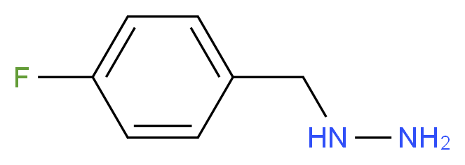 (4-fluorobenzyl)hydrazine_分子结构_CAS_699-05-8)