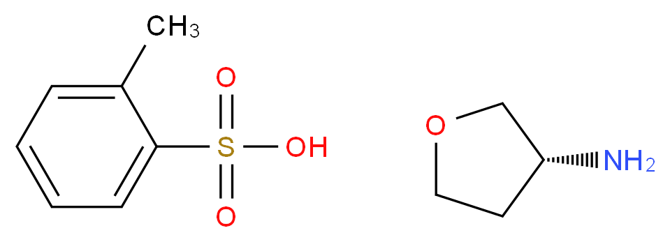 (R)-Tetrahydrofuran-3-amine-4-methylbenzenesulfonate_分子结构_CAS_111769-27-8)