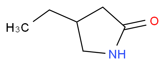 4-ethylpyrrolidin-2-one_分子结构_CAS_41819-75-4