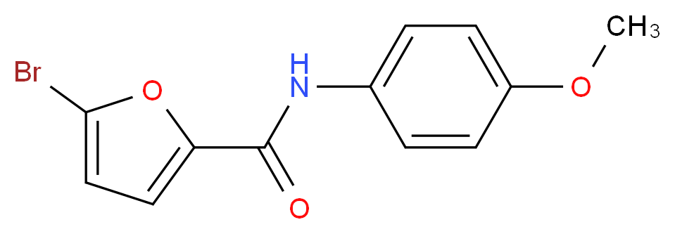 5-bromo-N-(4-methoxyphenyl)-2-furamide_分子结构_CAS_31136-81-9)