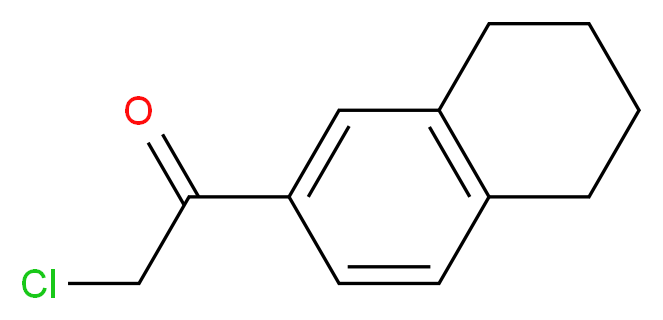 2-chloro-1-(5,6,7,8-tetrahydronaphthalen-2-yl)ethanone_分子结构_CAS_5803-67-8)