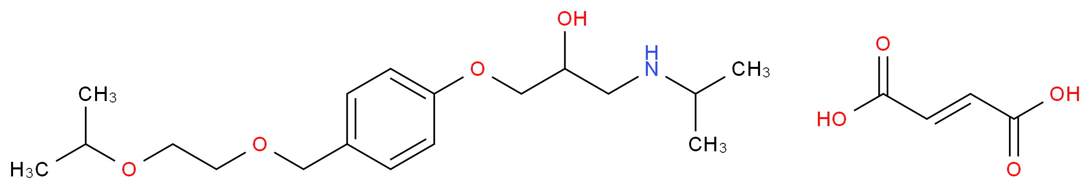 (2E)-but-2-enedioic acid; [2-hydroxy-3-(4-{[2-(propan-2-yloxy)ethoxy]methyl}phenoxy)propyl](propan-2-yl)amine_分子结构_CAS_104344-23-2