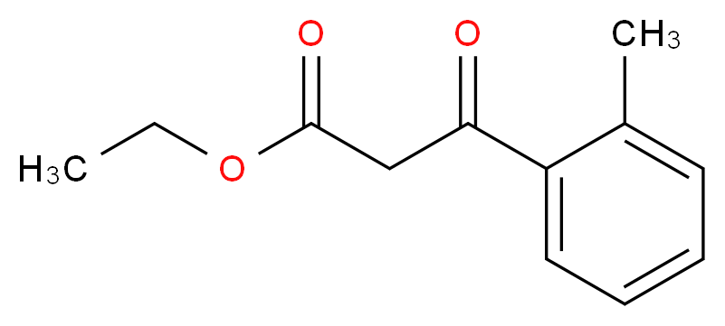 (2-甲基苯甲酰)乙酸乙酯_分子结构_CAS_51725-82-7)