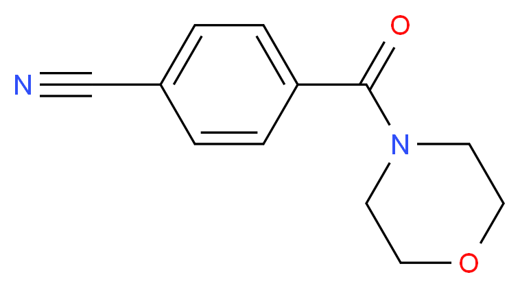 4-(morpholin-4-ylcarbonyl)benzonitrile_分子结构_CAS_87294-97-1)