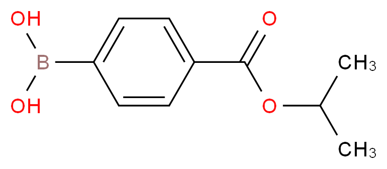 4-Isopropoxycarbonylphenylboronic acid_分子结构_CAS_342002-82-8)