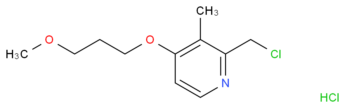 2-(chloromethyl)-4-(3-methoxypropoxy)-3-methylpyridine hydrochloride_分子结构_CAS_153259-31-5