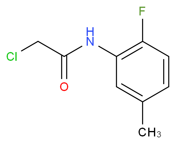 2-chloro-N-(2-fluoro-5-methylphenyl)acetamide_分子结构_CAS_630119-82-3)