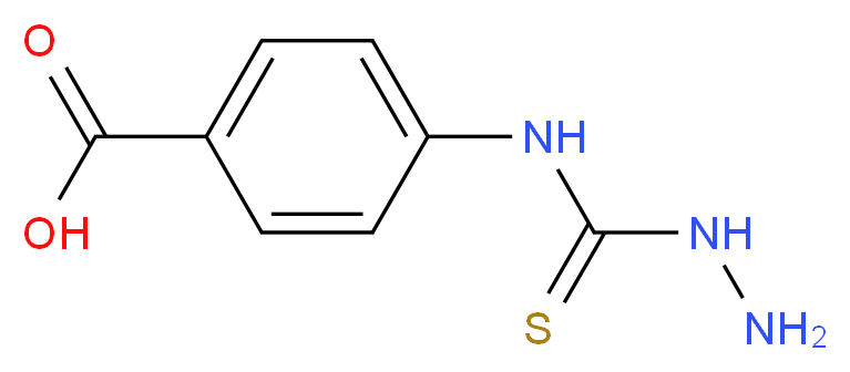 4-[(aminocarbamothioyl)amino]benzoic acid_分子结构_CAS_206559-48-0