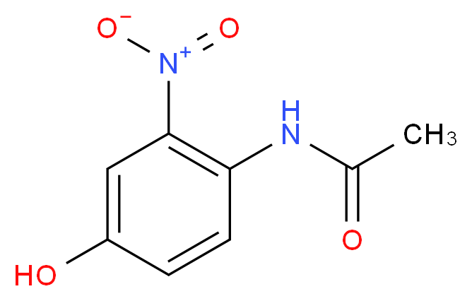 3-Nitro-4-acetamidophenol_分子结构_CAS_7403-75-0)