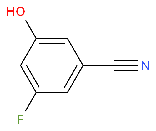 3-fluoro-5-hydroxybenzonitrile_分子结构_CAS_473923-95-4