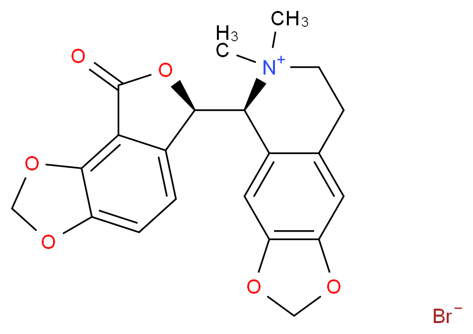 1(S),9(R)-(-)-Bicuculline methbromide_分子结构_CAS_66016-70-4)