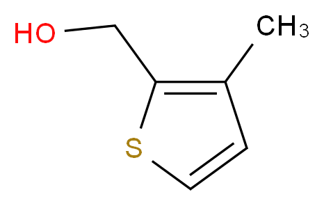 (3-methylthiophen-2-yl)methanol_分子结构_CAS_63826-56-2