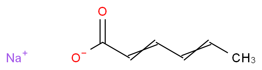 Sodium sorbate_分子结构_CAS_7757-81-5)