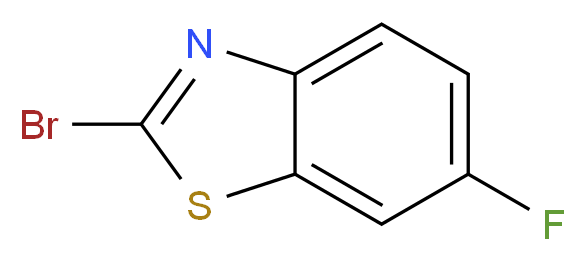 2-bromo-6-fluoro-1,3-benzothiazole_分子结构_CAS_152937-04-7