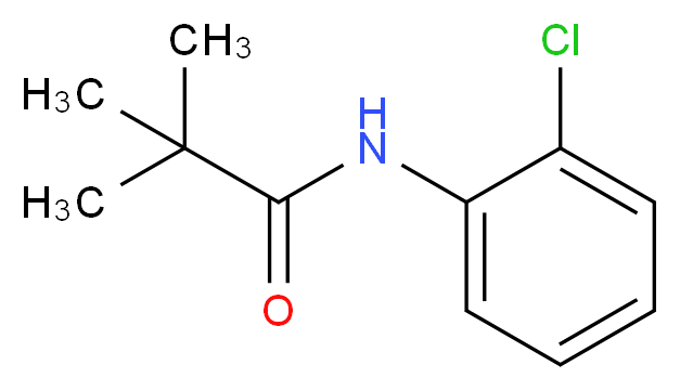 N-(2-chlorophenyl)-2,2-dimethylpropanamide_分子结构_CAS_62662-74-2